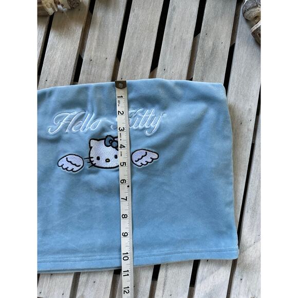 Hello Kitty Sanrio x Forever 21 Velour Blue Angel Tube Top Shirt - Picture 5 of 5